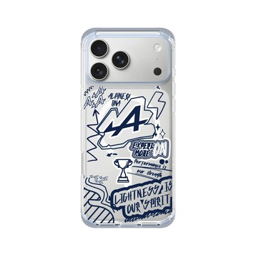 iPhone 17 Pro Max ClearX (MagSafe 兼容) 冰透藍 - Alpine - Graffiti