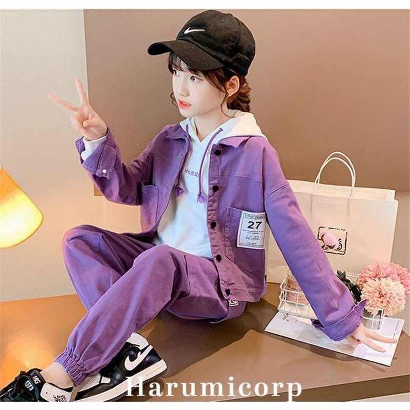 子供服 女の子 セットアップ 秋服 韓国子供服 2点セット 長袖 アウター ジャケット ロングパンツ 長ズボン 子供ジャケット 上下セット 160センチ 子供 トップス 通販 Lineポイント最大0 5 Get Lineショッピング