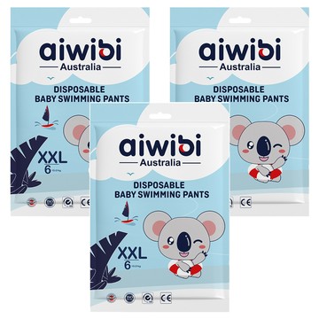 aiwibi 愛薇彼 一次性褲型尿布 游泳用 男女通用  XXL  3件