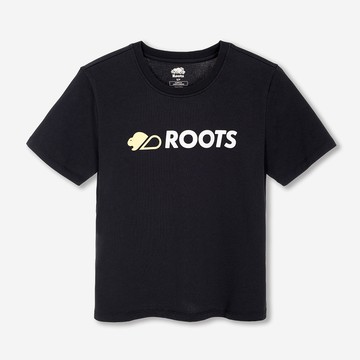 Roots女裝- ROOTS NOVA PARK ATHLETICS 短袖上衣 (黑灰色)