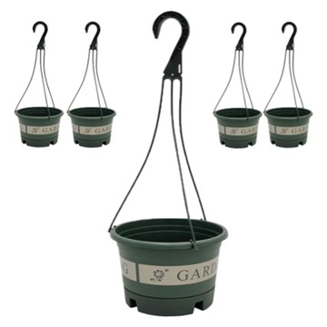 Gardenit 塑膠吊掛式花盆  多色  5個  中