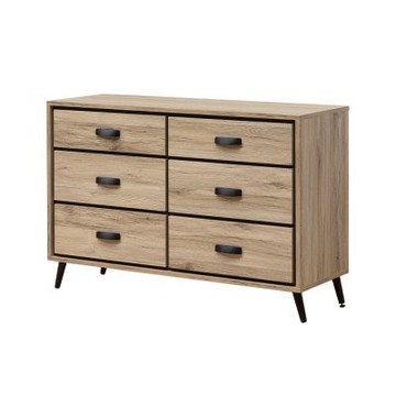 唯熙傢俱-伊萊德橡木色六斗櫃 抽屜櫃