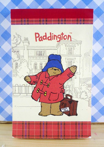 【震撼精品百貨】熊圖案-便條-紅 震撼日式精品百貨