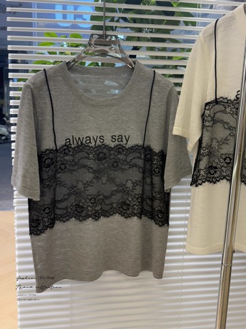 BAi白媽媽 冰絲假兩件蕾絲／通勤時尚設計蕾絲吊帶－【350388】