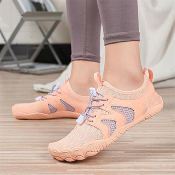 室內運動透氣鞋男女耐磨跑步機鞋子防滑瑜伽跳繩鞋輕便軟底健身鞋