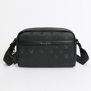 PLAYBOY - 斜背包 Meaningful系列 - 黑色/141-0405-09-7
