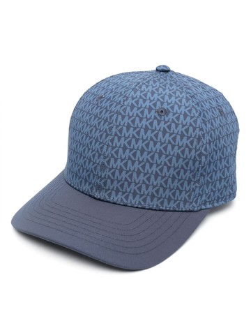 Michael Kors - monogram-jacquard six-panel cap - men - Polyester - One Size - Blue
