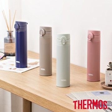 【THERMOS膳魔師】不鏽鋼彈蓋真空保溫瓶400ml(JNI-403)【2026.9-10月蝦拼換購品】