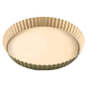 KAI 貝印 B-nat 棕梠葉蠟底盤可脫式圓派盤 DL7107  21cm  1個