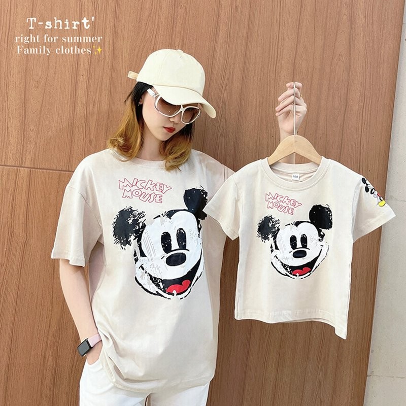 親子ペアルック 親子ペア Tシャツ 半袖 ディズニー ミッキー 柄 トップス 親子お揃い 兄弟 お揃い 夏物 パパ ママ キッズ 子供服 レディース メンズ 親子服 通販 Lineポイント最大0 5 Get Lineショッピング