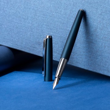 【客製化禮物】弘典 鋼筆 525 午夜藍 / 文字訂製