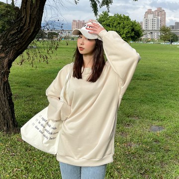 獨家訂製!百搭柔軟多色寬鬆口袋大學T WL2104261、WL21042371【現貨】