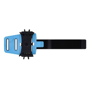 捷華 旋轉手機運動臂帶 臂圍19-25cm  4.7~7吋手機  淺藍色