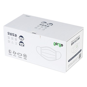 gorgo 拋棄式口罩 成人用 L  白色  50片  1盒