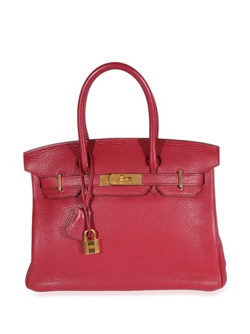 Hermès Pre-Owned - Birkin 30 handbag - men - Leather/Leather - One Size - Red