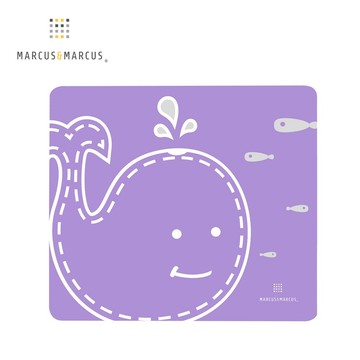 【MARCUS&MARCUS】動物樂園矽膠餐墊(紫鯨魚)