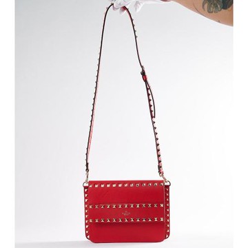 Valentino 紅色包包(金尖凸)