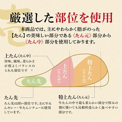 ふるさと納税 宮城県 牛タン 厚切り 杜の都 仙台 名物 500g(250gx2) [ギフト 対応可 焼き方 レシピ付]