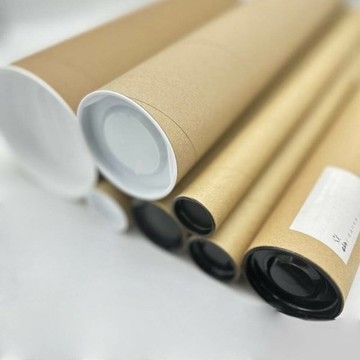 台灣製 紙圖桶 素面 / 印刷海報筒 內徑 5x65cm 90支/箱 14-3235-2