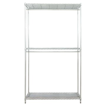 dayneeds 日需百備 荷重型 鎖管 三層雙桿衣櫥  120 x 45 x 210cm  電鍍