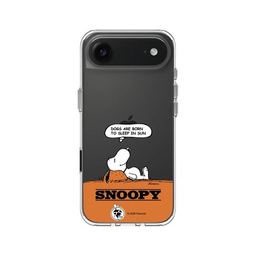 iPhone Air Clear Case（相機按鈕） 透明 - 史努比 Snoopy 75th Anniversary - 75週年-休息一下