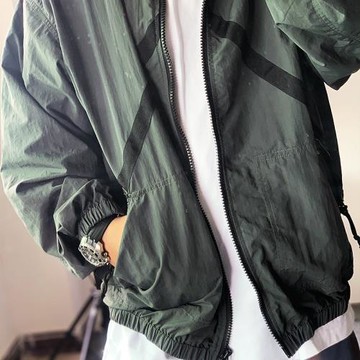 反季純原貨 歐美高街風寬版落肩長袖風衣潮男女款100000%純原薄款