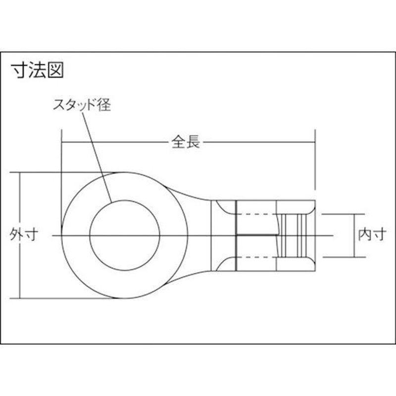 メーカー在庫あり】 R 38-12 R3812 (株)ニチフ端子工業 ニチフ 裸圧着端子 R形（100P） HD店 LINEショッピング