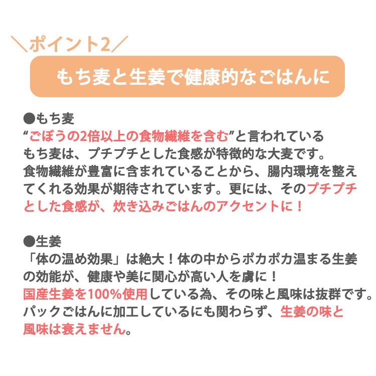 もち麦ごはん 2種12食セット（スーパー大麦入りもち麦玄米ご飯、もち麦入り 生姜炊き込みご飯 各6パック） はぐろ庵 城北麺工 お歳暮 のし対応可