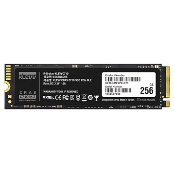 KLeVV 科賦 CRAS C710 固態硬碟 M.2 NVMe PCIe Gen3 x4  256GB  K256GM2SP0-C71