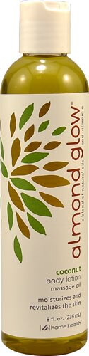 Home Health Almond Glow Body Lotion Massage Oil Coconut 8 fl oz