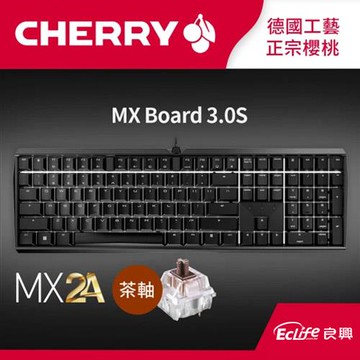 Cherry 德國櫻桃 MX Board 3.0S MX2A 電競鍵盤 黑 茶軸 中文