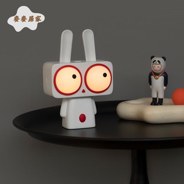 啵比兔伴睡夜燈 USB充電可愛卡通氛圍燈 臥室桌面床頭 定時 小夜燈 [PP0505061]