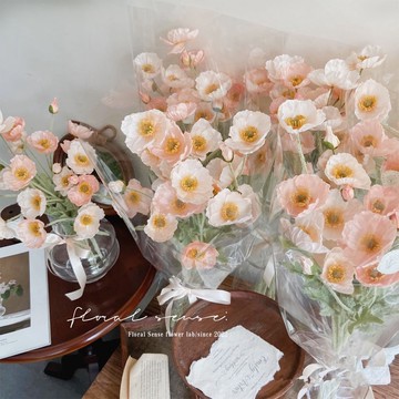 【台灣現貨】ins韓系清新罌粟花 虞美人仿真花 居家裝飾 不凋花 永生花乾燥花 婚禮佈置 手作素材 拍照道具 新娘捧花