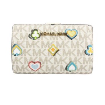 Michael Kors JET SET TRAVEL撲克牌圖騰中夾(35F5GTVF6U)