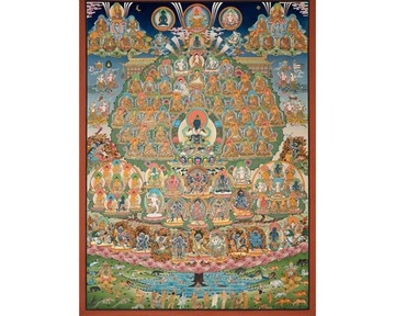 金剛總持秋星唐卡 – 本初佛法傳承
