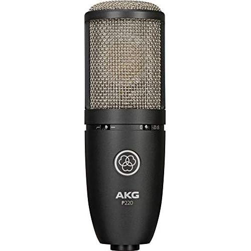 Motu M2 2x2 USB Audio Interface with AKG Project Studio P220 Condenser Mic, HPC-A30 Studio Monitor Headphones  XLR Cable Bundle