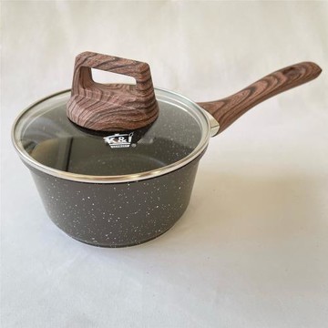 KI愛可生麥飯石不粘奶鍋湯鍋燉鍋煲湯鍋煮面煎煮一體寶寶輔食鍋