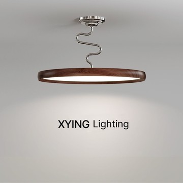 公司貨 超低價 免運 奶油風臥室扭扭燈現代簡約吸頂餐廳吊燈全光譜護眼過道陽臺 快速發貨