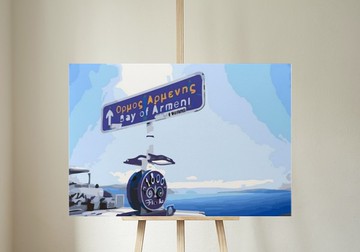 希臘-米克諾斯 創意數字油畫 【銷售排行版】