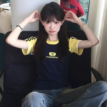 短袖t卹女  2026夏季新款純欲風辣妹短款純棉短袖t卹女修身顯瘦百搭設計感上衣女WH