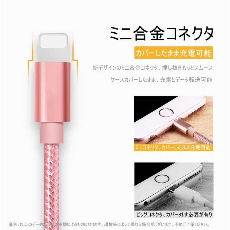 iPhone ケーブル 2m 急速 iPhone14 Pro Max 充電ケーブル 1m データ転送 USB Type-C ケーブル 1.5m 0.3m 急速充電 iPad アイフォンケーブル LEDライト付き