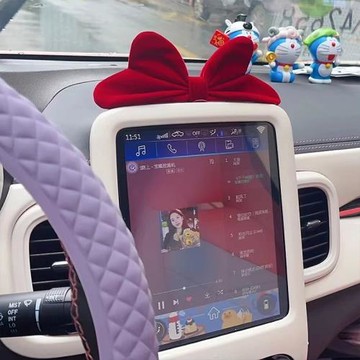 車內飾品擺件汽車裝飾用品車載電動車中控臺摩托車女小車上蝴蝶結