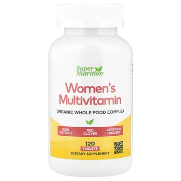 Super Nutrition, 有機全食女性多種維生素，120 片