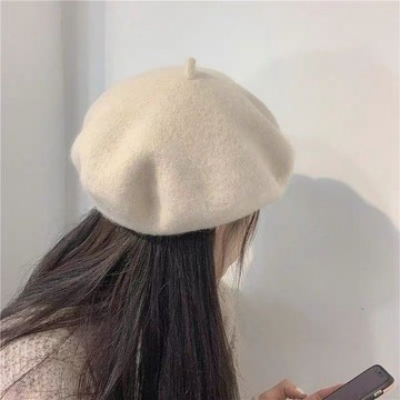 免運🔥貝雷帽女秋冬韓版甜美日系百搭羊毛呢帽子顯臉小保暖加厚畫家帽潮 加厚 毛線帽 針織帽 冷帽 毛帽 漁夫帽 保暖帽