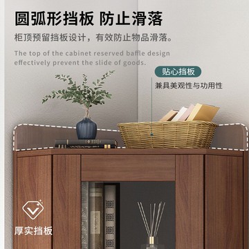 角落書柜墻角置物架客廳轉角三角柜簡約多功能拐角柜臥室實用角柜