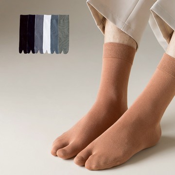 NicoFun 愛定做 3雙 春夏 寬口 足袋襪 二指襪 分趾襪 二趾襪 木屐襪 腳趾襪 分趾鞋(男襪24.5-27cm