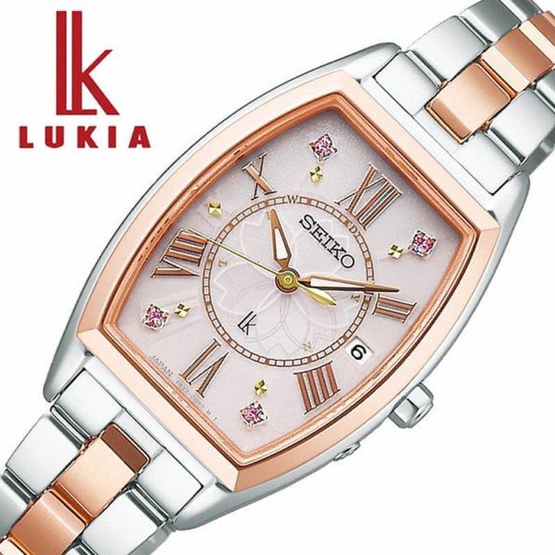 セイコー 腕時計 ルキア SEIKO LUKIA 2022 Sakura Blooming 限定モデル レディース ピンク シルバー ピンクゴールド  時計 クォーツ ソーラー電波時計 SSVW198 | LINEブランドカタログ