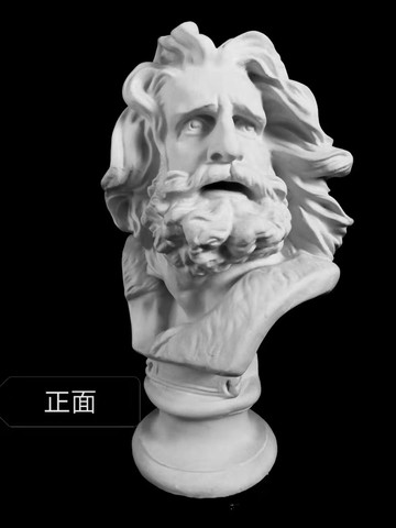 送貨上門石膏頭像馬賽人物美術素描繪畫雕塑模型擺件教具白色大號