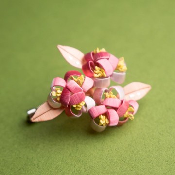 纏花胸針-繡球花開