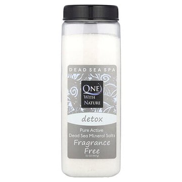 One with Nature, Dead Sea Spa，礦物鹽，清體，無香，32 盎司（907 克）